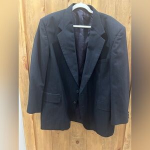 Classic Black Men's Blazer dress sports coat mens 46R XL